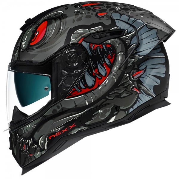 Κράνος Nexx SX100R Abisal μαύρο / κόκκινο